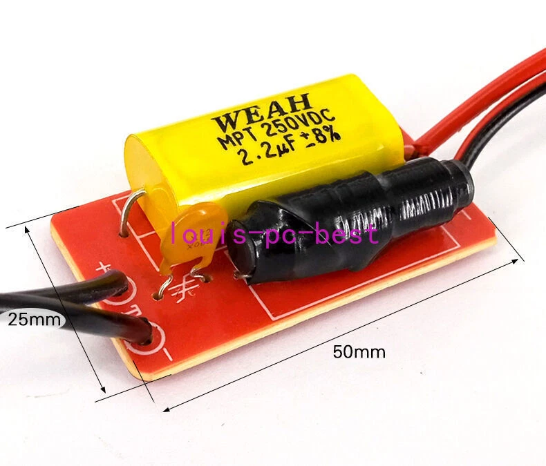 2pcs 40W Car Treble Hifi Speaker Frequency Divider Tweeter Crossover Filter - Image 4 of 4