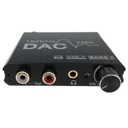 Optical Coax to Analog Audio Signal Converter RCA 3.5mm Output Volume Control - Picture 2 of 9