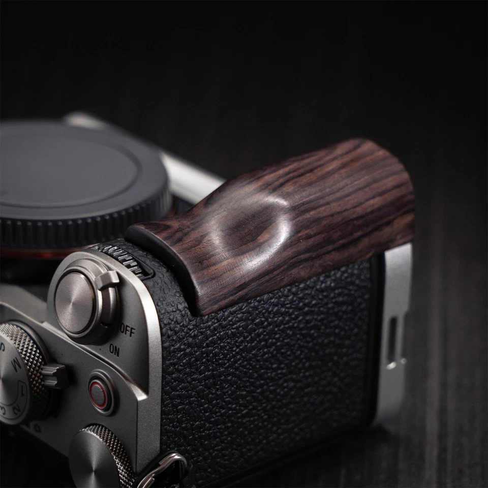 Soporte de empuñadura de madera L para cámara Sony a7c2/a7c placa base de aleación de aluminio Foto 2 de 4
