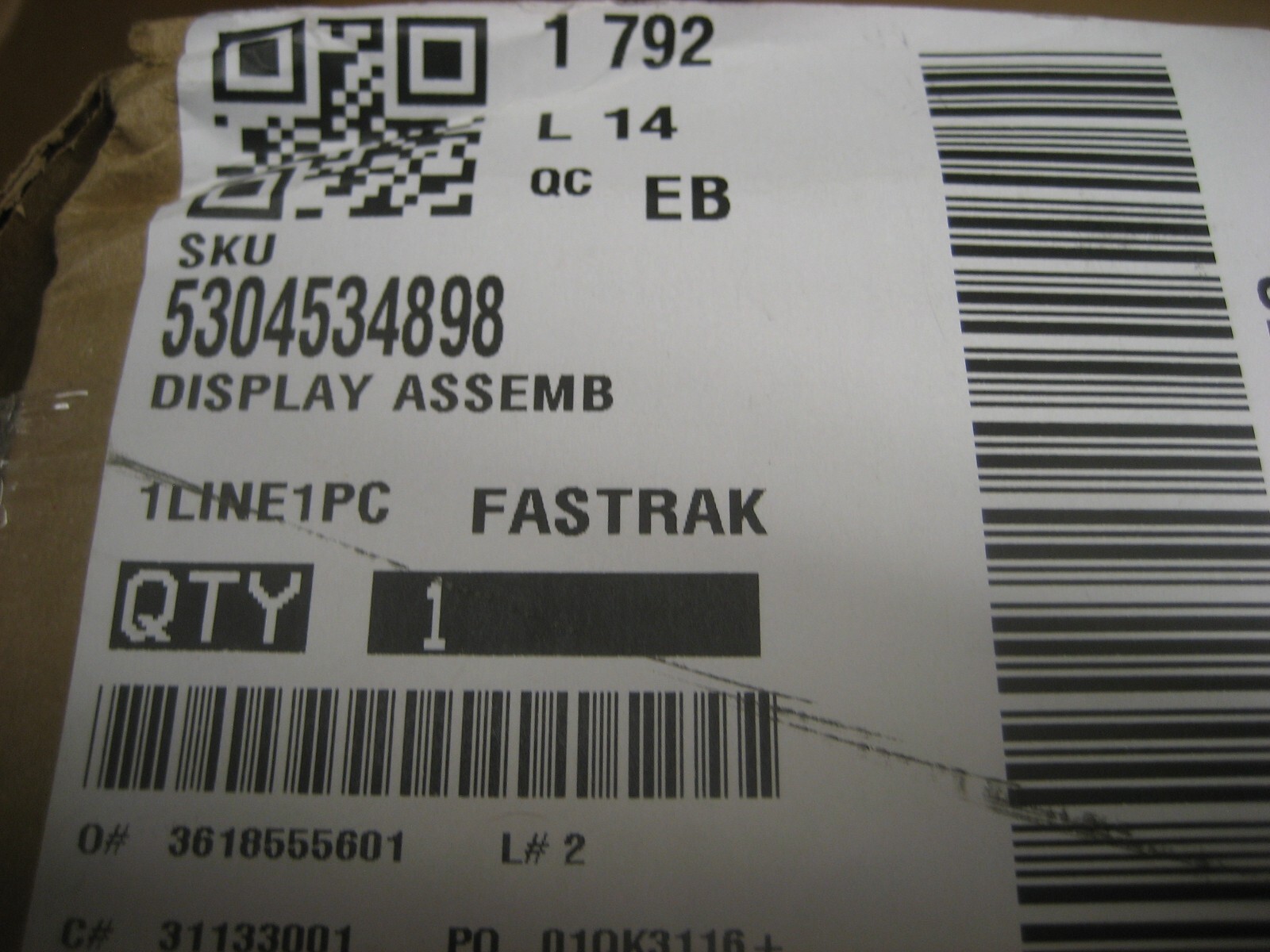 New OEM Electrolux 5304534898 Display Assy JMR1 | eBay
