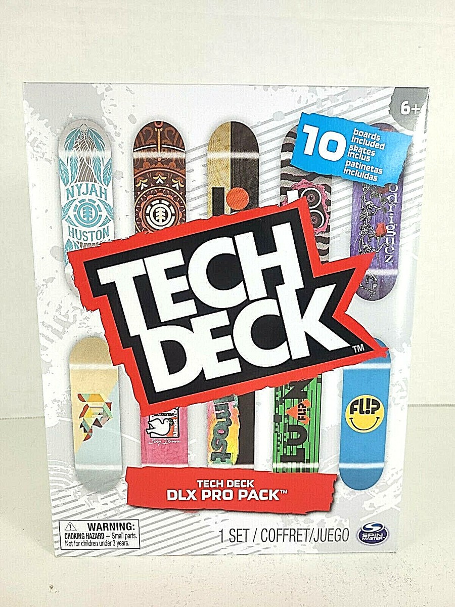 Tech Deck DLX Pro Pack 10 Skate Boards Included Fingerboard Toy | eBay