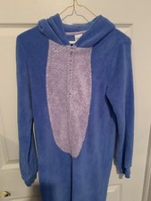 Disney Eeyore One Piece Pajama Sleepwear Costume Adult L/12-14 Winnie The Pooh