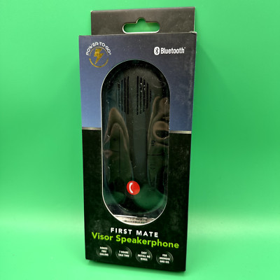 First Mate Visor Speakerphone Wireless Bluetooth Car Kit Hands Free Speakerphone