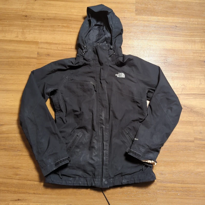 north-face hyvent insulated rain coat hoodie jacket
