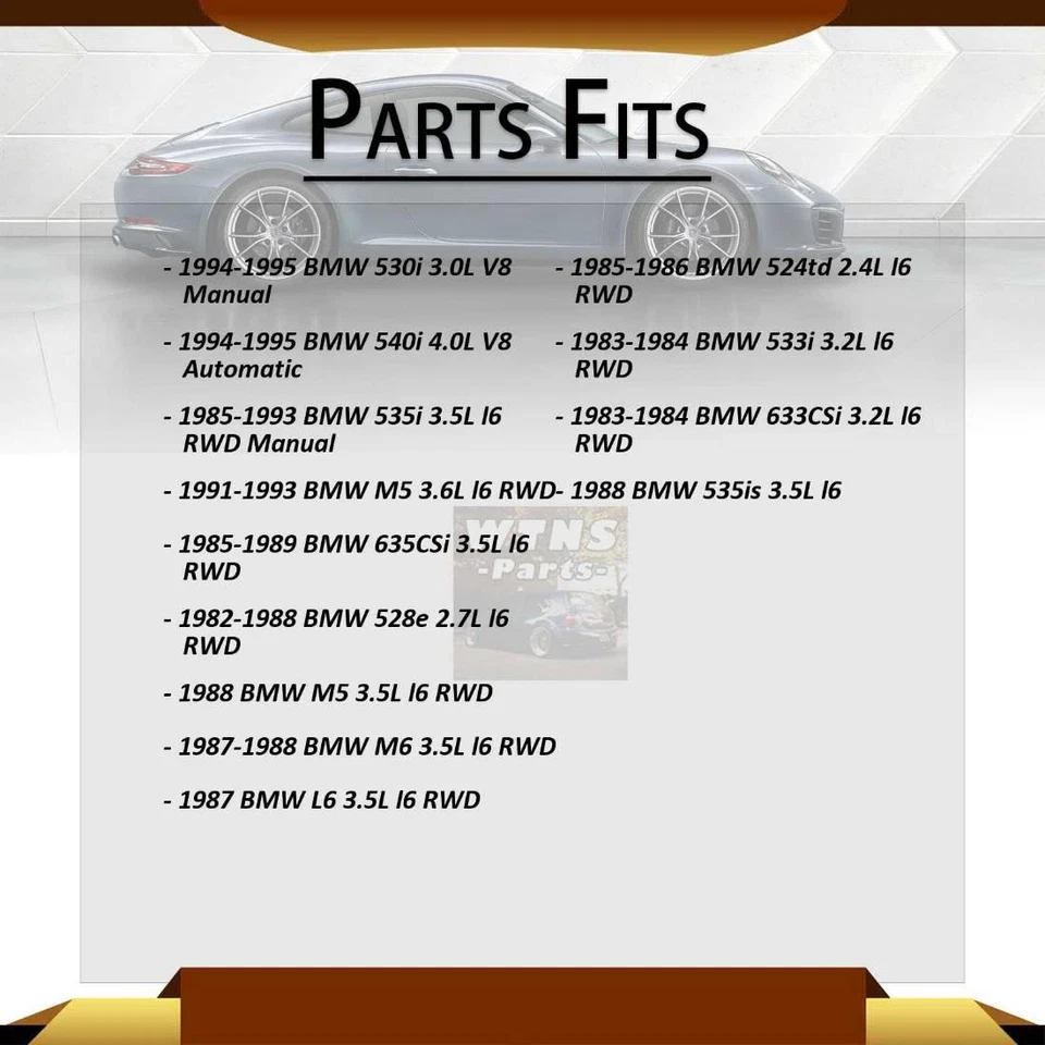 2 задних шарнира в сборе для BMW 524td 2,4 л полный привод 1985-1986 годов выпуска - Изображение 2 из 3