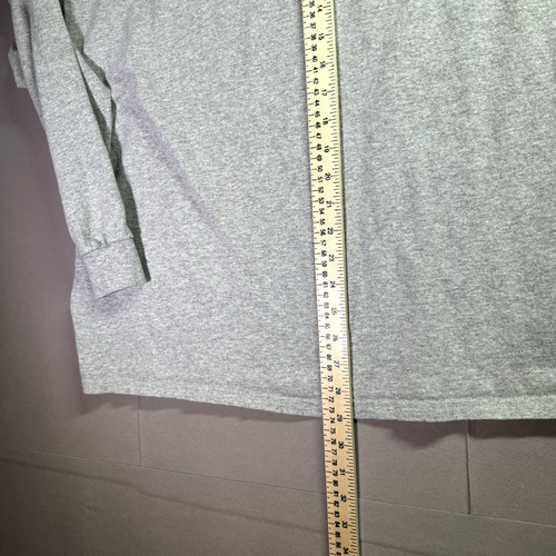 Ohio State Buckeyes Camicia Uomo 3XL Grigio Calcio Mascotte Manica Lunga Gildan NCAA - Foto 6 di 7