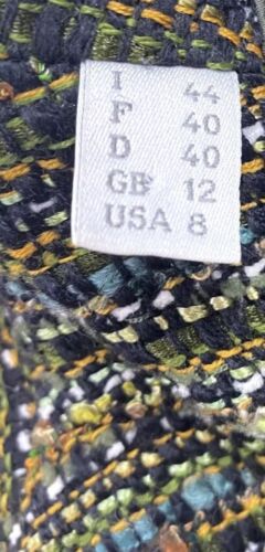 Preloved Women’s Alberta Ferretti Green Overcoat Size UK 12 VGC - Picture 6 of 8