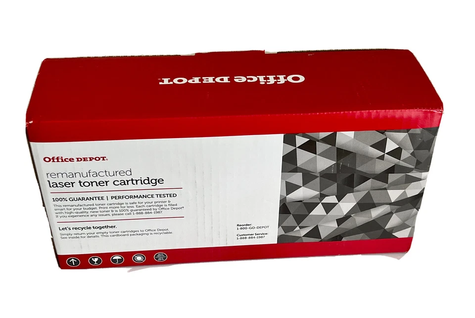 Cartucho de impresión de tóner Laserjet amarillo marca Office Depot HP 305A CE412A sellado Foto 3 de 3