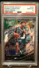 PSA 10 2019-20 Panini Select Romeo Langford Rookie #245 Courtside SILVER DISCO
