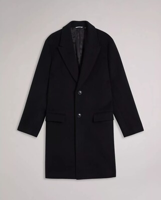 Ted Baker Raydon Wool Coat Navy Mens Brand New M/L/XL/XXL/3XL SUMMER CLEARANCE UK