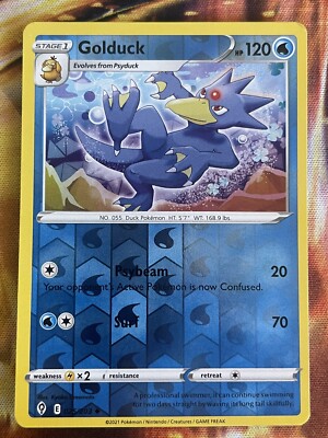 Pokemon TCG Golduck Evolving Skies 025/203 Reverse Holo Uncommon