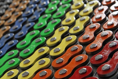 Motorcycle Chain Offroad 520 _ Colour Blue _ MX Motocross Enduro Motorbike Chain