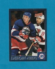 1995-96 Bowman Hockey ALL-FOIL parallel # 107 Deron Quint WINNIPEG JETS