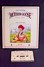 TALKING MOTHER GOOSE B00K/TAPE PETER  THE WOLF WORLDS OF WONDER WORKING