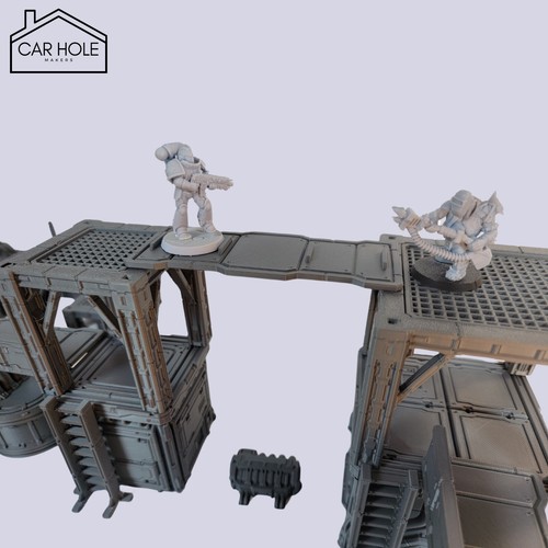 Modular Industrial Terrain - District 0012 | 3D Printed Sci-Fi for 28mm Wargames - Picture 3 of 8
