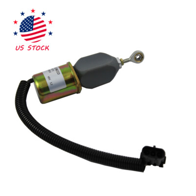 New Fits Ford Cummins Diesel 5.9L 8.3L 2-1/2 bolt spacing Fuel Shut Off Solenoid