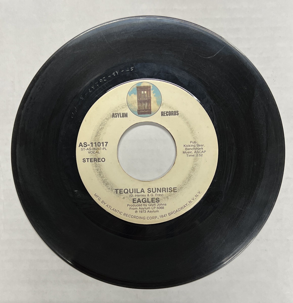 イーグルス　テキーラサンライズ　 7インチレコード 45 rpm Vintage 7” Vinyl Single Hit Record The Eagles Tequila