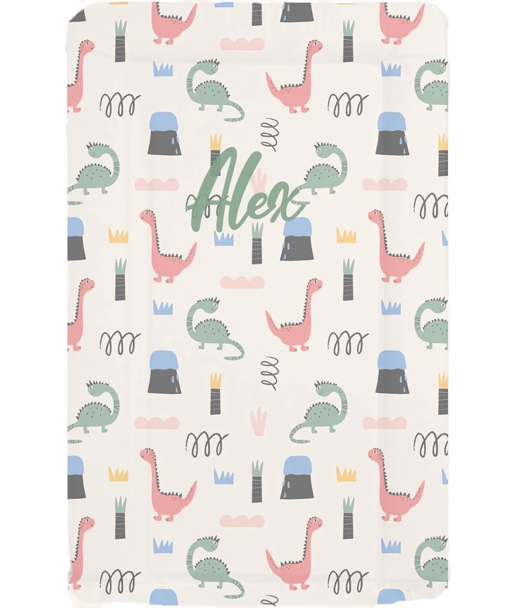 BABY CHANGING MAT - nursery - new born - Happy Dino - Personalised with name
Opens in a new window o