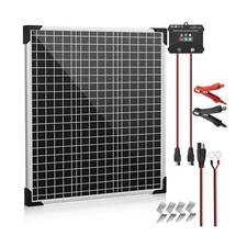 50W 24V Solar Panel Kit, Solar Battery Maintainer with MPPT Charge Controller...