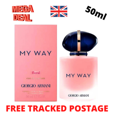 BNIB GIORGIO ARMANI MY WAY FLORAL 50ML EAU DE PARFUM SPRAY - FREE