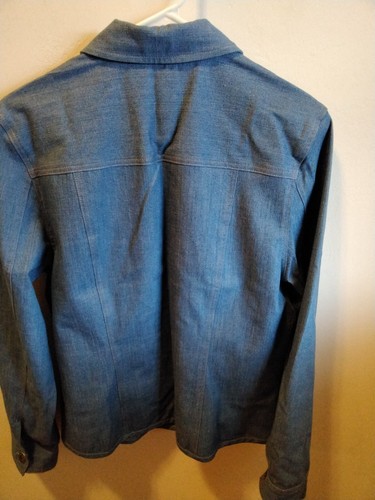 Napa Valley Embellished Fitted Denim Shirt WMNS SZ Med - Picture 5 of 7