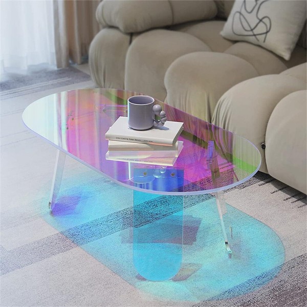 Beistelltisch Couchtisch Sofatisch Bunt Kaffeetisch Acryl Wohnzimmertisch Modern-image