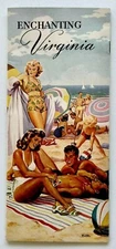 1950s Enchanting Virginia State Vacationland Vintage Travel Brochure Booklet VA
