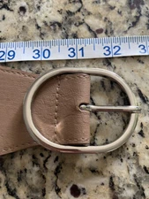 juniors belt stretchy woven material silver tone buckle light tones great add on