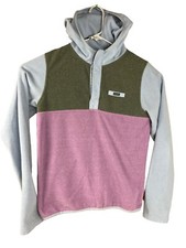 Columbia Girls XL 18-20  Long Sleeve Pullover 1/4 Snap Button Hooded