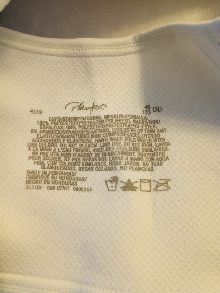 Slip Playtex Caresse Blanc 44-46 (FR 4) - Midi Sans Coutures, Coton-élasthanne, Neuf Avec étiquettes