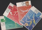 1982 Australia Brisbane Commonwealth Games Set of 4 Maxi Cards