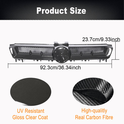Dry Carbon Kühlergrill Grill Frontgrill Passt für VW Golf 7 MK7 VII GTI R 14-17  - Bild 8 von 13