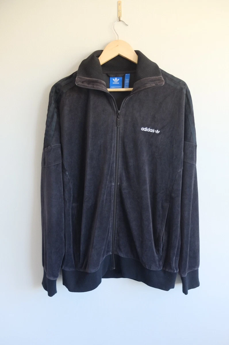 Adidas Originals Challenger Velour tracksuit jacket Black trefoil eBay