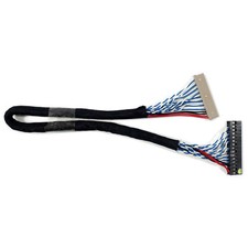LVDS CABLE DF14 20P 2ch 6bit For 12" 15" LCD Screen