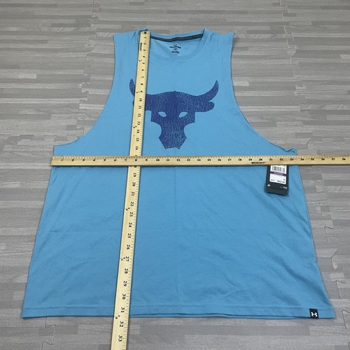 Under Armour UA Project Rock Brahma Tanktop Shirt Herren 2XL XXL 1373787 blau $ 40 - Bild 5 von 9