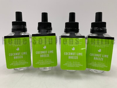 Bath & Body Works Coconut Lime Breeze Wallflower Refill Bulbs S/4 #6035F