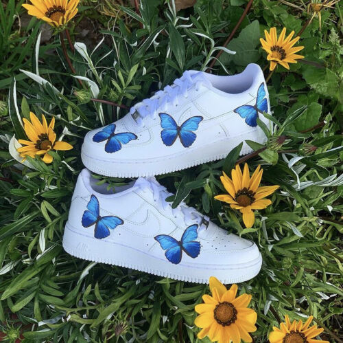 womens butterfly air force ones