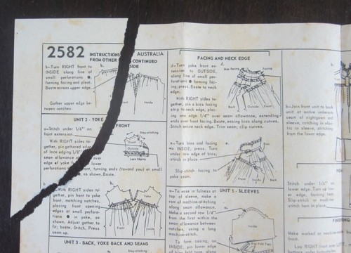 Vintage 1958 Simplicity sewing pattern, Girl's sleepwear, Size 14 - Picture 5 of 5