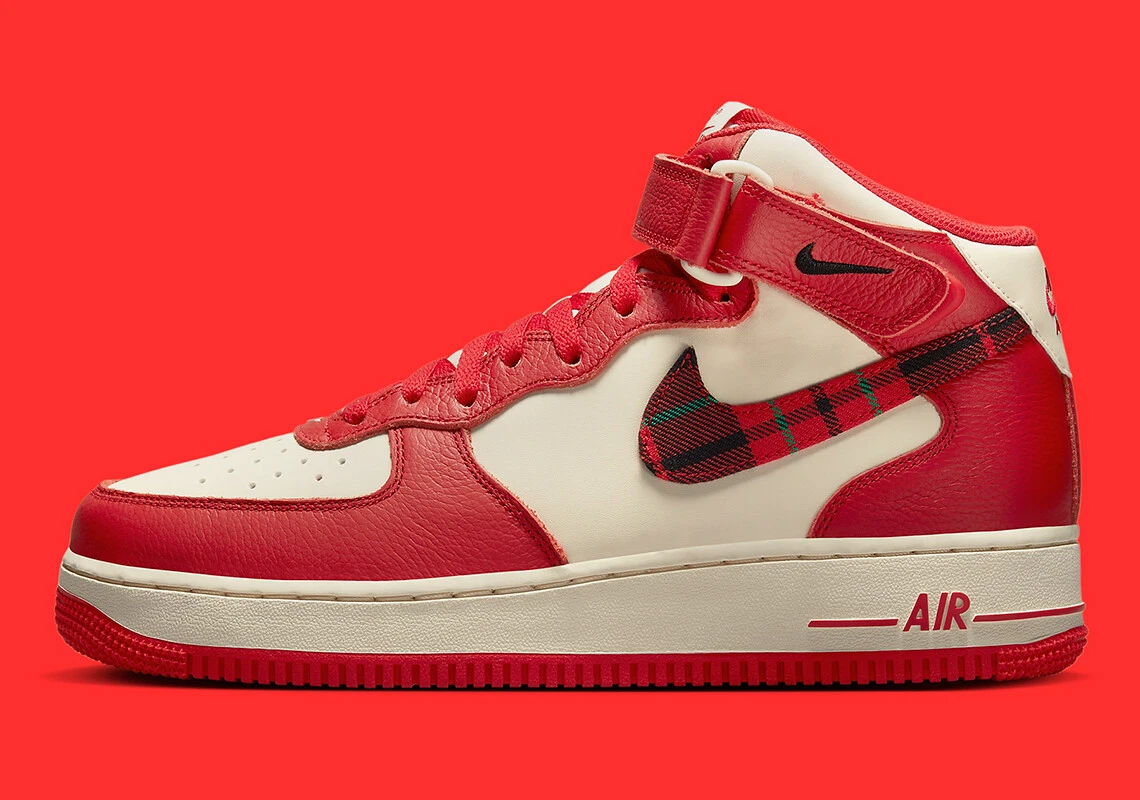 Nike Air Force 1 Mid in Red for Men