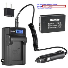 Kastar Battery LCD AC Charger for Canon LP-E17  Canon EOS 760D Camera