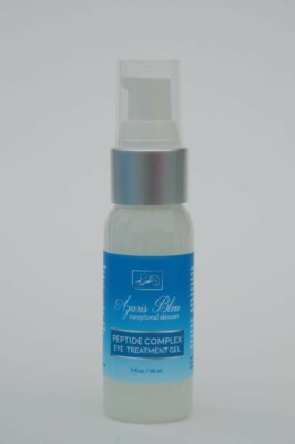 AZARIS BLEU PEPTIDE COMPLEX EYE TREATMENT GEL ORGANIC NATURL ANTI-AGING SKINCARE