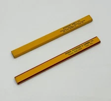 Lot of 2 ~ Vintage York PA Unsharpened Wooden Carpenter Pencils VGC