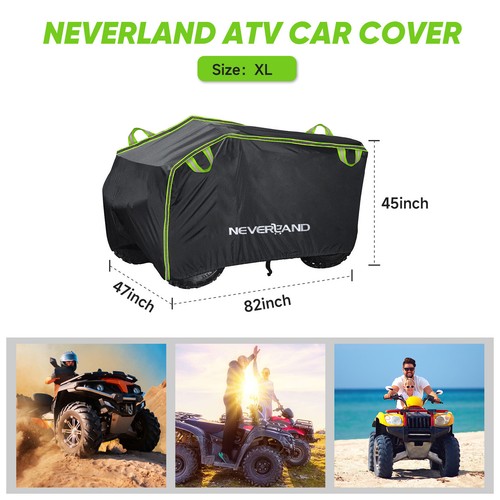 NEVERLAND ATV Cover 4 Wheeler Heavy Duty All Weather Dust UV Protect Quad L-XXXL - Picture 14 of 16