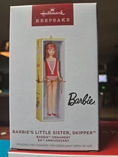 2024 Hallmark Keepsake Ornament BARBIE'S LITTLE SISTER SKIPPER BARBIE Mattel NIB