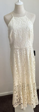 Cooper St - Glimmer High Neck Ivory Lace Dress - Size 14 - BNWT