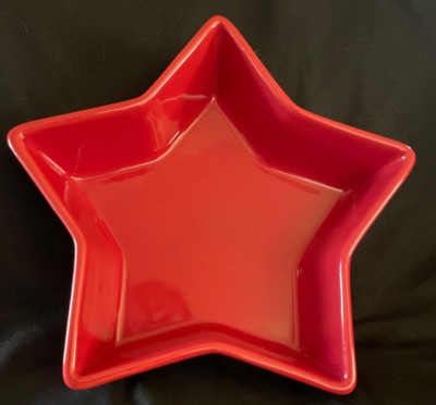 CHANTAL RED STAR 1 QUART STONEWARE BAKING DISH 93-ST22
