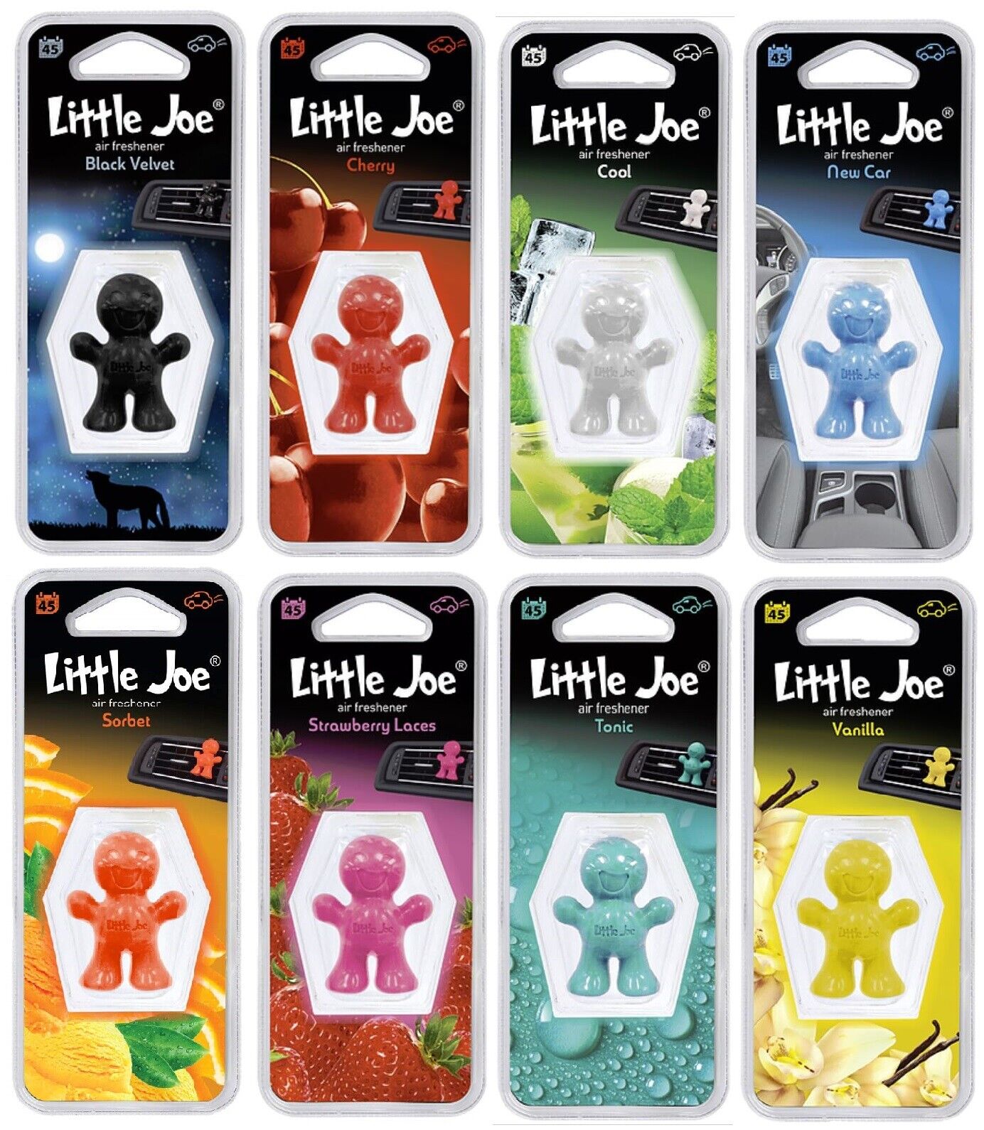 3D Little Joe Car Air Freshner Vent Clip Scents Freshener Home Office Van  Truck