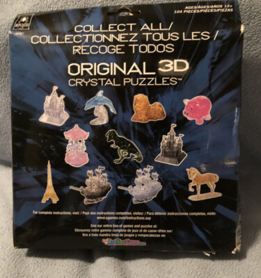 3D Crystal Puzzle - Deluxe Castle | Challenging Interlocking Brain Teaser With Translucent Pieces