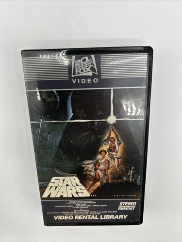 STAR WARS 1982 VHS CBS FOX HOME VIDEO WATERMARK MOVIE GEORGE LUCAS CINEMA