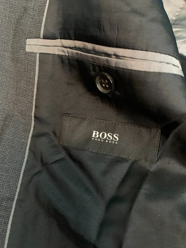 Hugo Boss Men's Blazer Sport Jacket - Size 38R, Gray, Interior Pockets - Picture 7 of 10